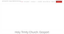 Desktop Screenshot of holytrinitygosport.co.uk