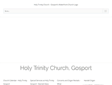 Tablet Screenshot of holytrinitygosport.co.uk